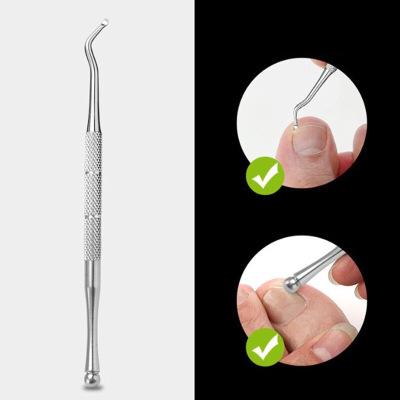 Kopytko robić skórek stal nierdzewna martwa skóra narzędzia robić manicure paznokci polski usuń skrobak czyste narzędzie paznokcie u stóp trymer nożyce: 1szt M274