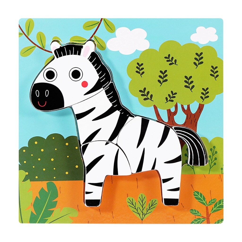 toys for children Wooden Animal Puzzles for Toddlers 1 2 3 Years Old Boys Girls Educational Toy игрушки для детей #G2020: A