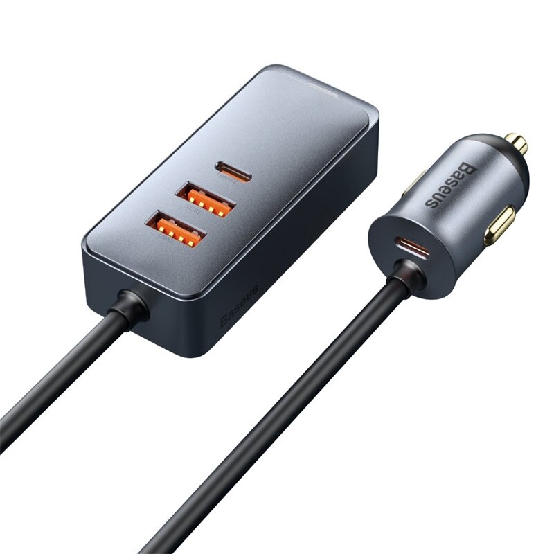 Baseus 120W PD Autolader Snellader QC 3.0 PD 3.0 Voor iPhone 16 15 14 Samsung Type-C USB-oplader Draagbare USB-telefoonoplader: IL