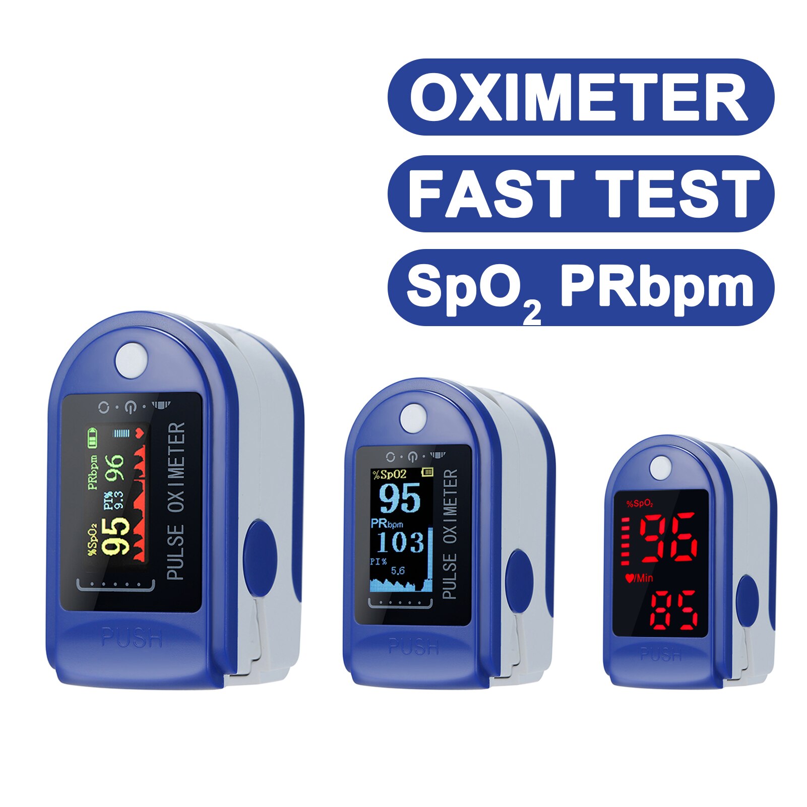 Fingertip Pulse Oximeter Digital TFT Display Blood Oxygen Sensor Saturation Mini SpO2 Monitor PR Pulse Rate for Healthy Care