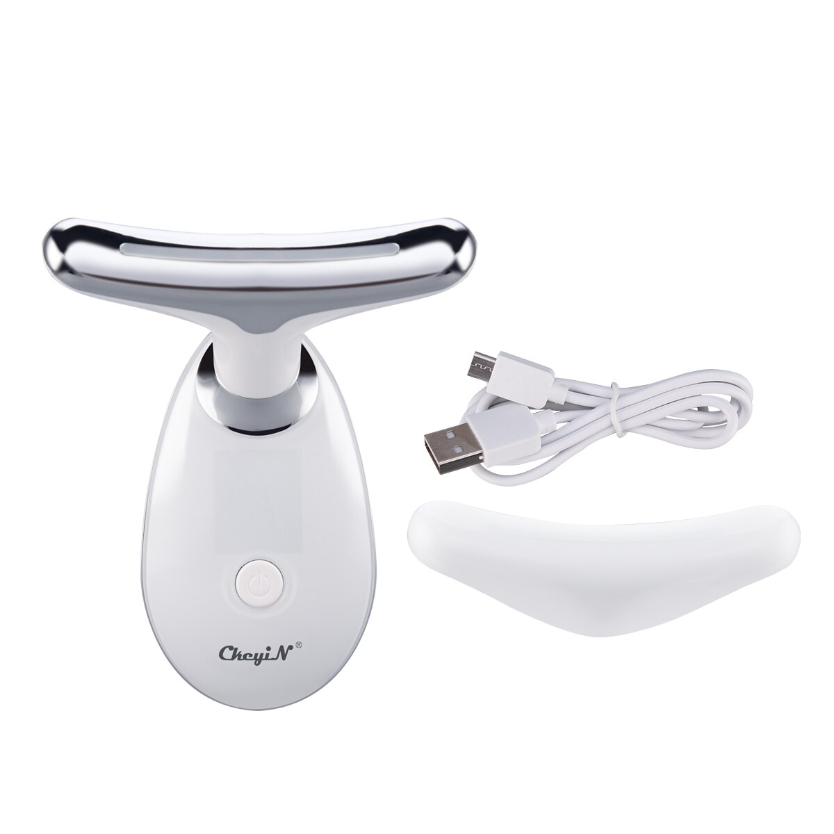 4 In 1 Verwijder Dubbele Kin Hals Apparaat Led Photon Therapie Anti-Rimpel Accupoint Trillingen Gezicht Huid Lifting Aanscherping massager: Default Title
