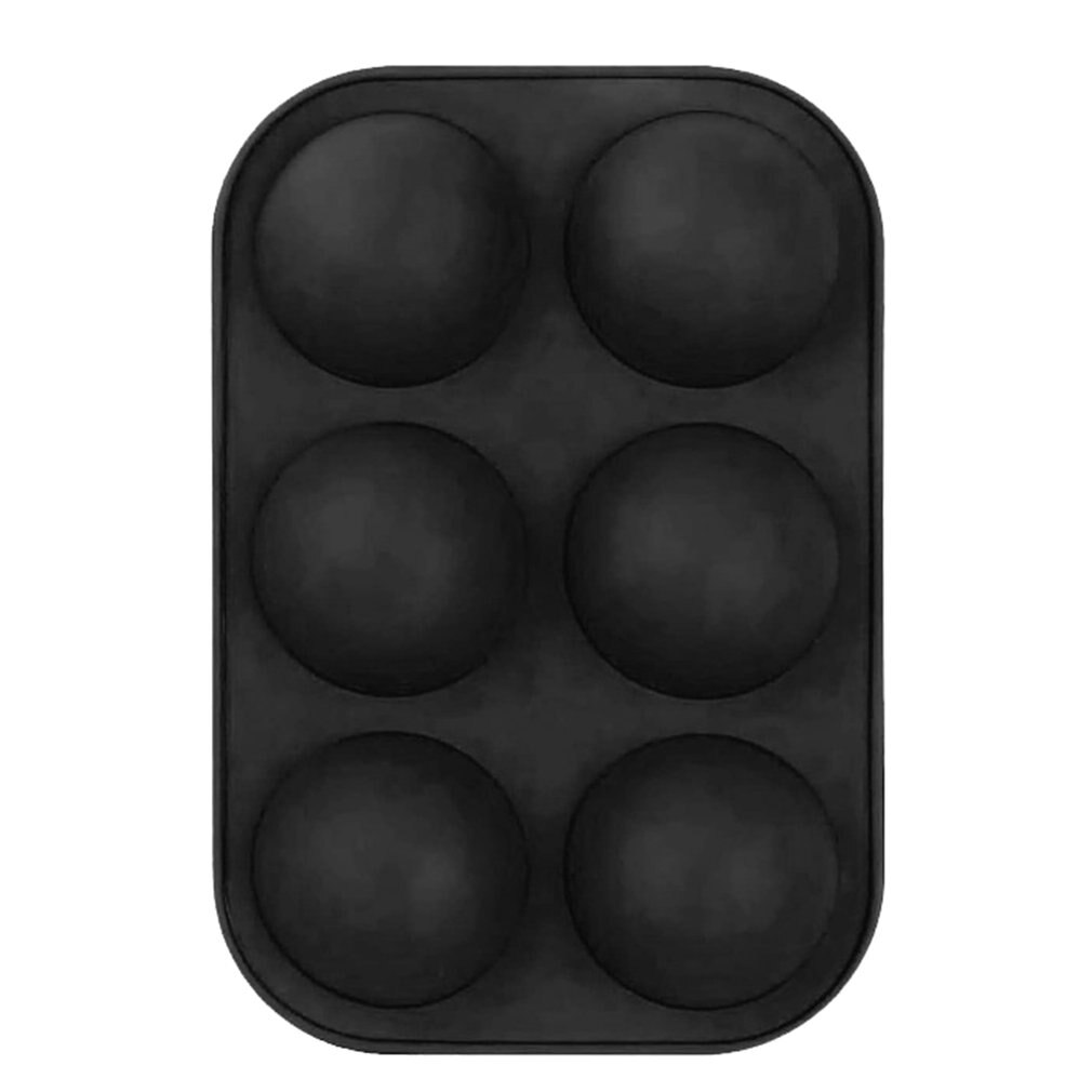 Moule à savon en Silicone semi-circulaire 6 cavités, poêle à muffins, cupcakes, gâteau, chocolat, plaque à glaçons Personal Care: set 1