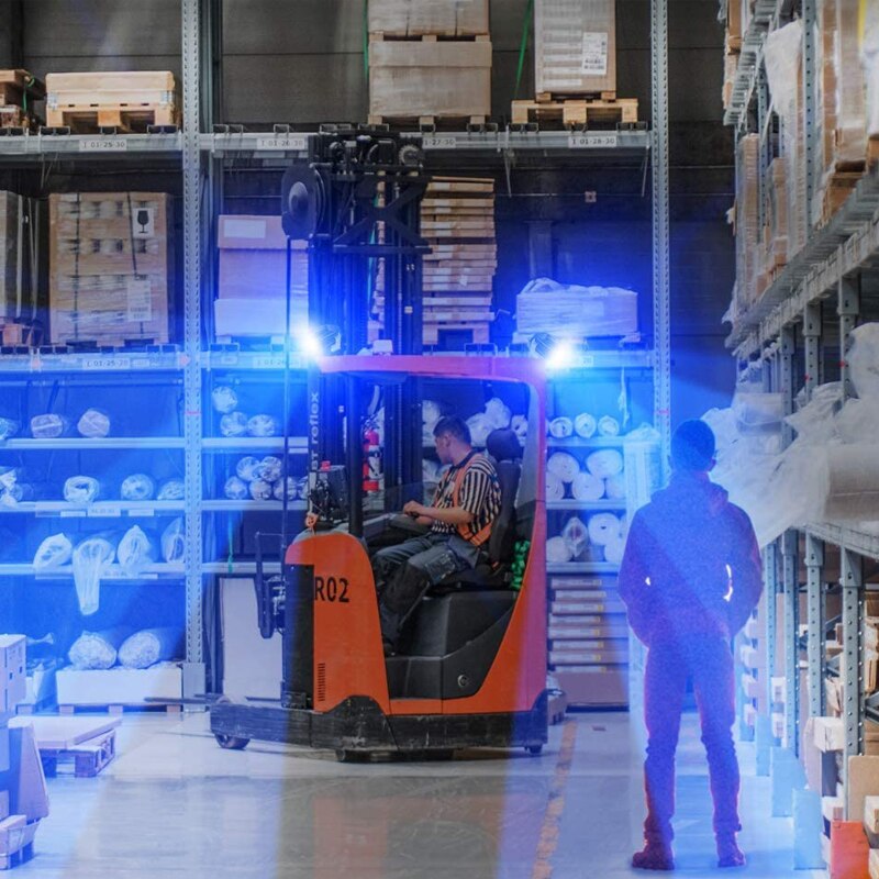 2Stck 20W Oval bilden LED-leuchten 12V warnen Arbeit Lagerbier Licht Scheinwerfer Für Auto Gabel Lkw Sicherheit anzeige Blau Licht