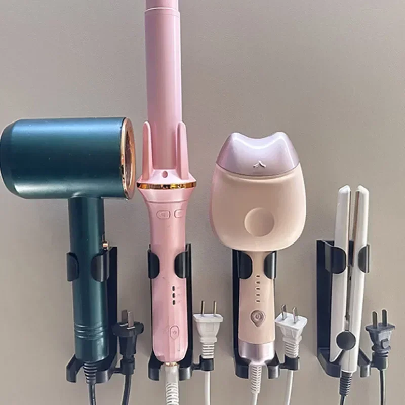 Haarkrulspeld Stijltangen Houder Curling Beugel Wandmontage Föhn Organizer Voor Badkamer Woonaccessoires