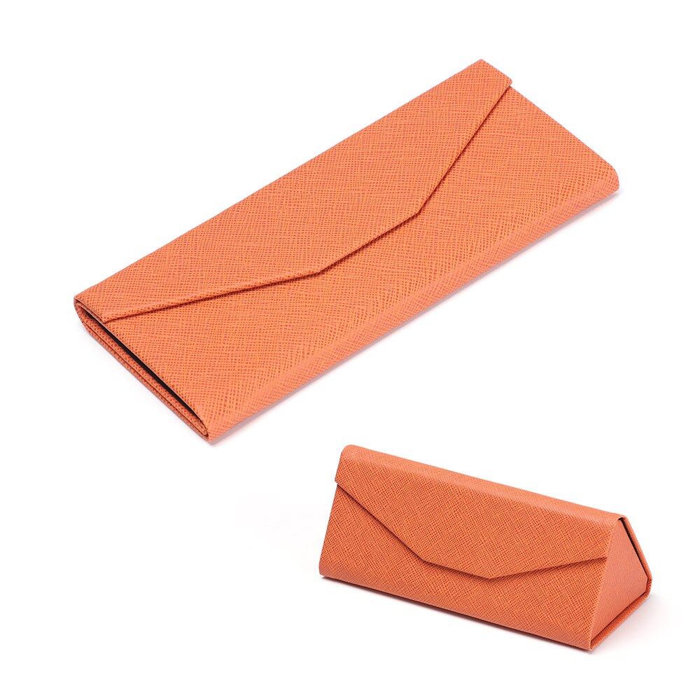 Foldable Sunglasses Case Transparent Korea Cloth Glasses Box Ecofriendly Eyewear Eyeglasses Protector Container For Sunglasses: orange