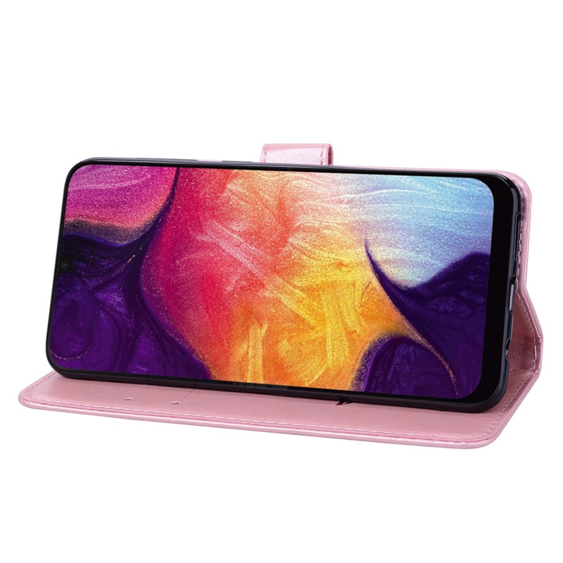 Voor Samsung Galaxy A50 Case Rose Flower Leather Case Voor Samsung Galaxy A50 Een 50 A505 A505F SM-A505F Portemonnee Flip telefoon Tassen Case