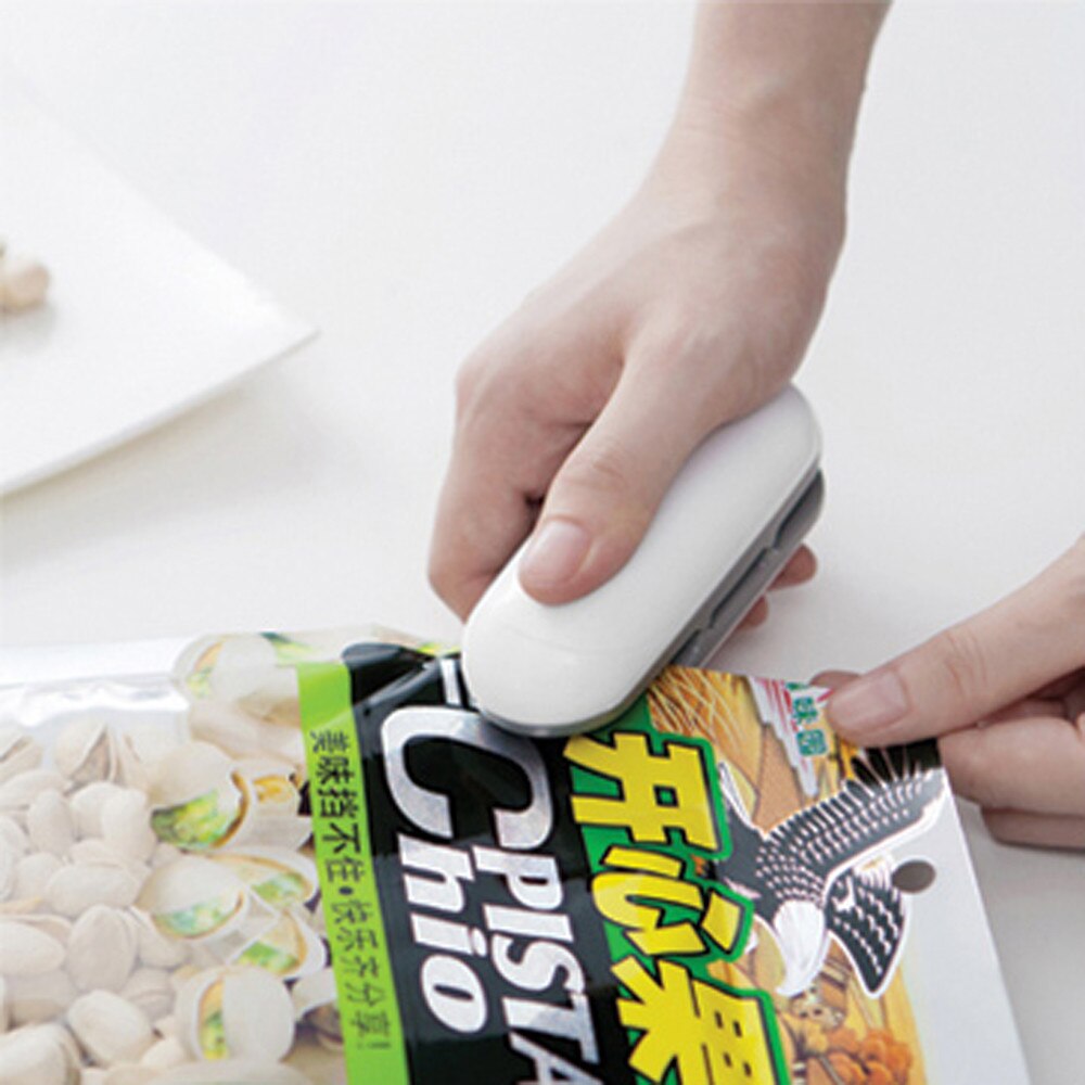 Draagbare Sealing Zak Clips Tool 1 Pc Warmte Mini Handheld Plastic Zak Impluse Sealer Snacks Bag Clips J #05