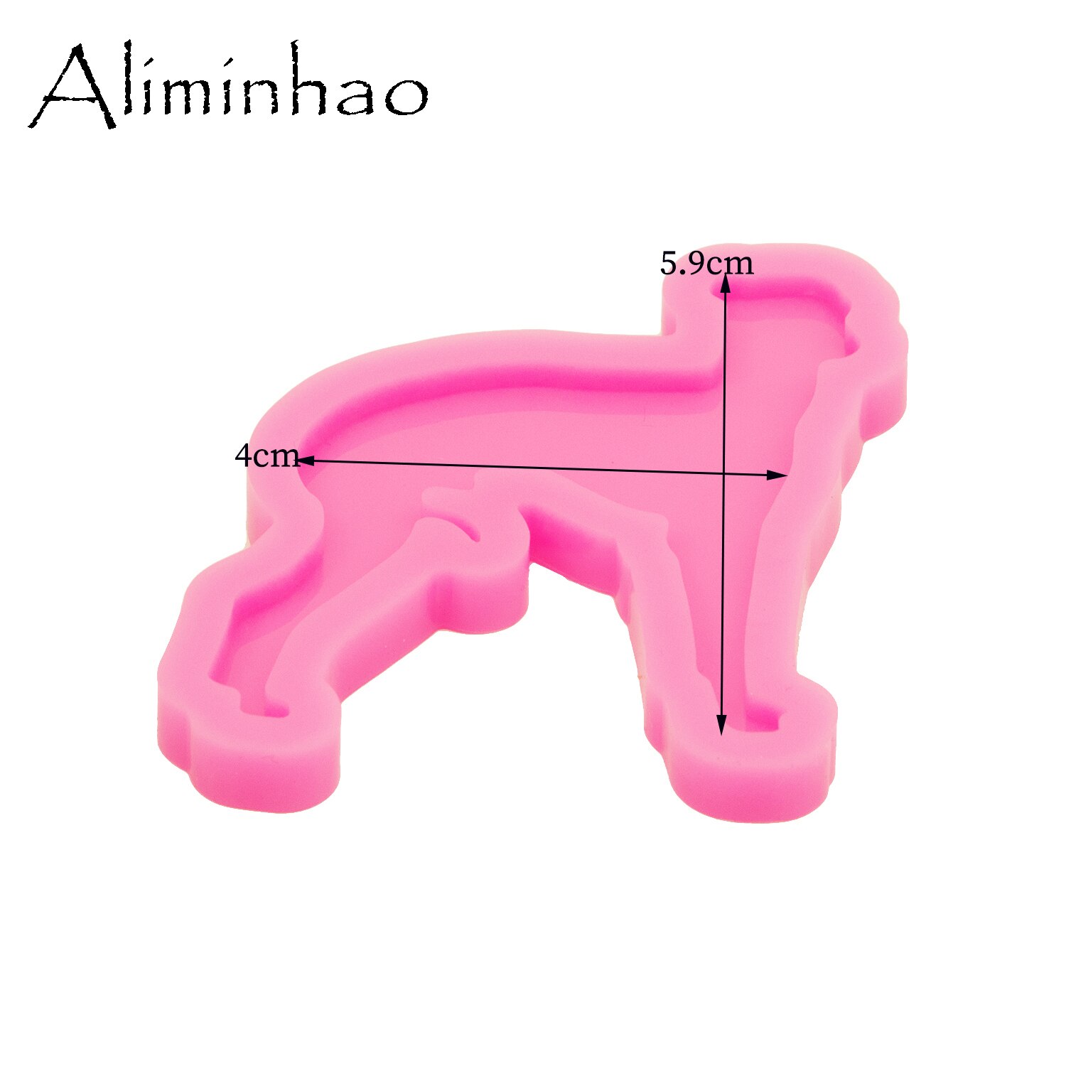Moldes de resina de silicona para llavero, moldes de pastel de Chocolate Fondant, Shar pei brillante, galgo Italiano, galgo, galgo, perros, DY1522