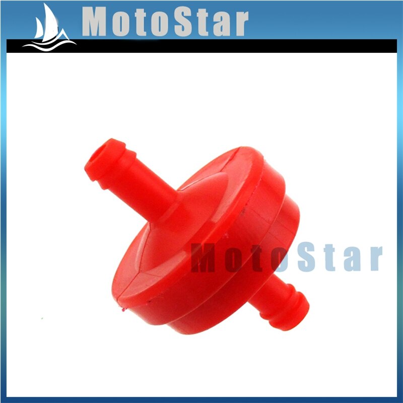 1/4 "filtro carburante rosso ID per trattori tosaerba barche ATV Quad andare kart carrelli