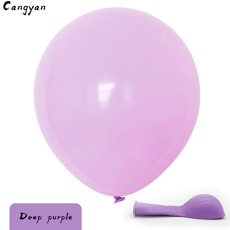 50 pcs 10 inch thick 2.2 g round birthday party wedding arrangement candy color balloon color macaron balloon toy ball child: deep purple