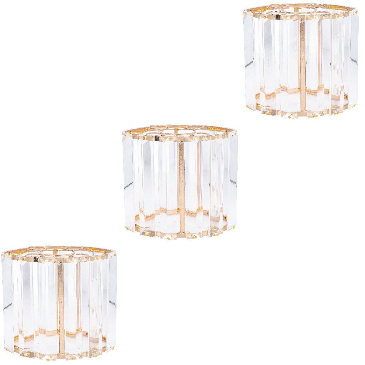 3pcs Stylish Ceiling Light Cover Ceiling Light Protector Square Lampshade