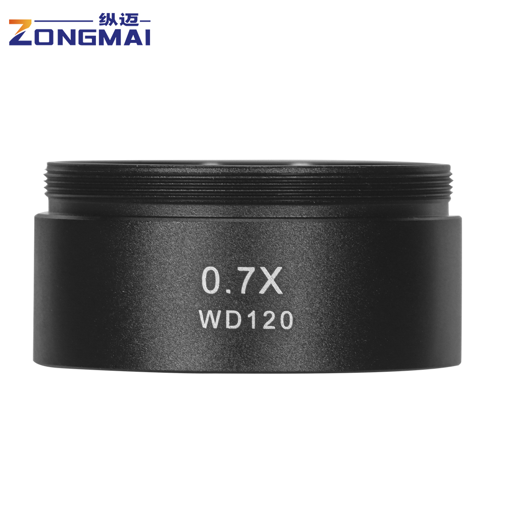 0,5X 0,7X 0,75X 1,5X 2,0X Schnittstellengröße 48MM Mikroskop-Objektiv ErhöHenne Sie sterben Vergrößerung Vergrößerung Staubfilter: Orange