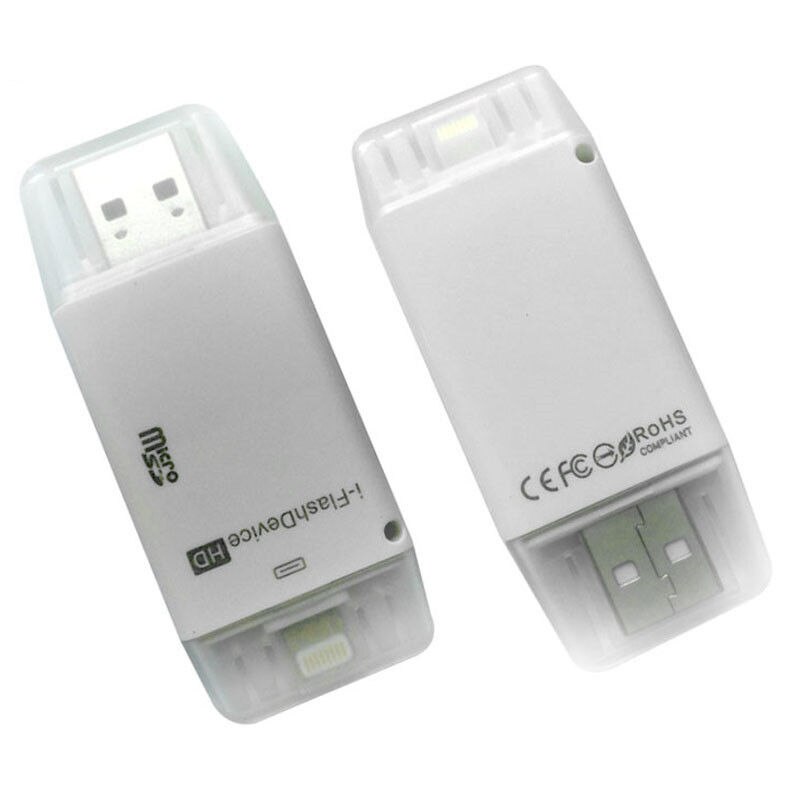 USB i-Flash Drive HD Micro SD/TF Memory Card Reader Adapter For iPhone iPad iPod iphone 5 6 7