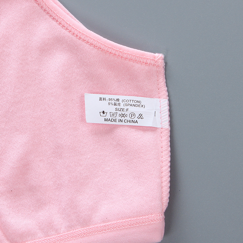 5 pz/lotto ragazze Lingerie adolescenti cotone allenamento reggiseno biancheria intima doppio strato Anti Bump Vest mezze parti superiori vestiti Junior senza coppa Tee