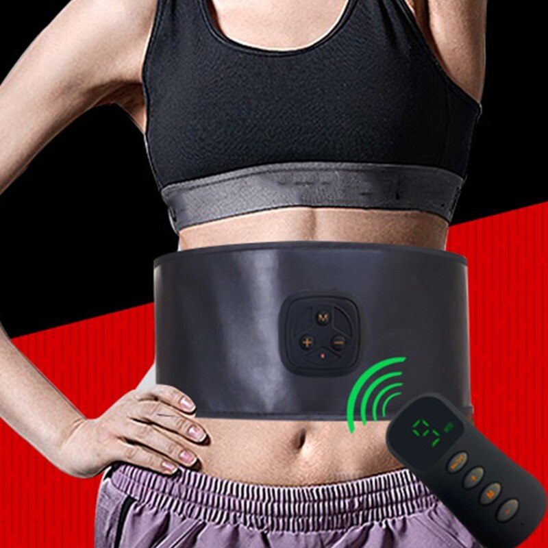 -cinturón adelgazante inteligente Ems aparato Abinal Shaping cintura cinturón Abinal adhesivo para masaje (Control remoto)