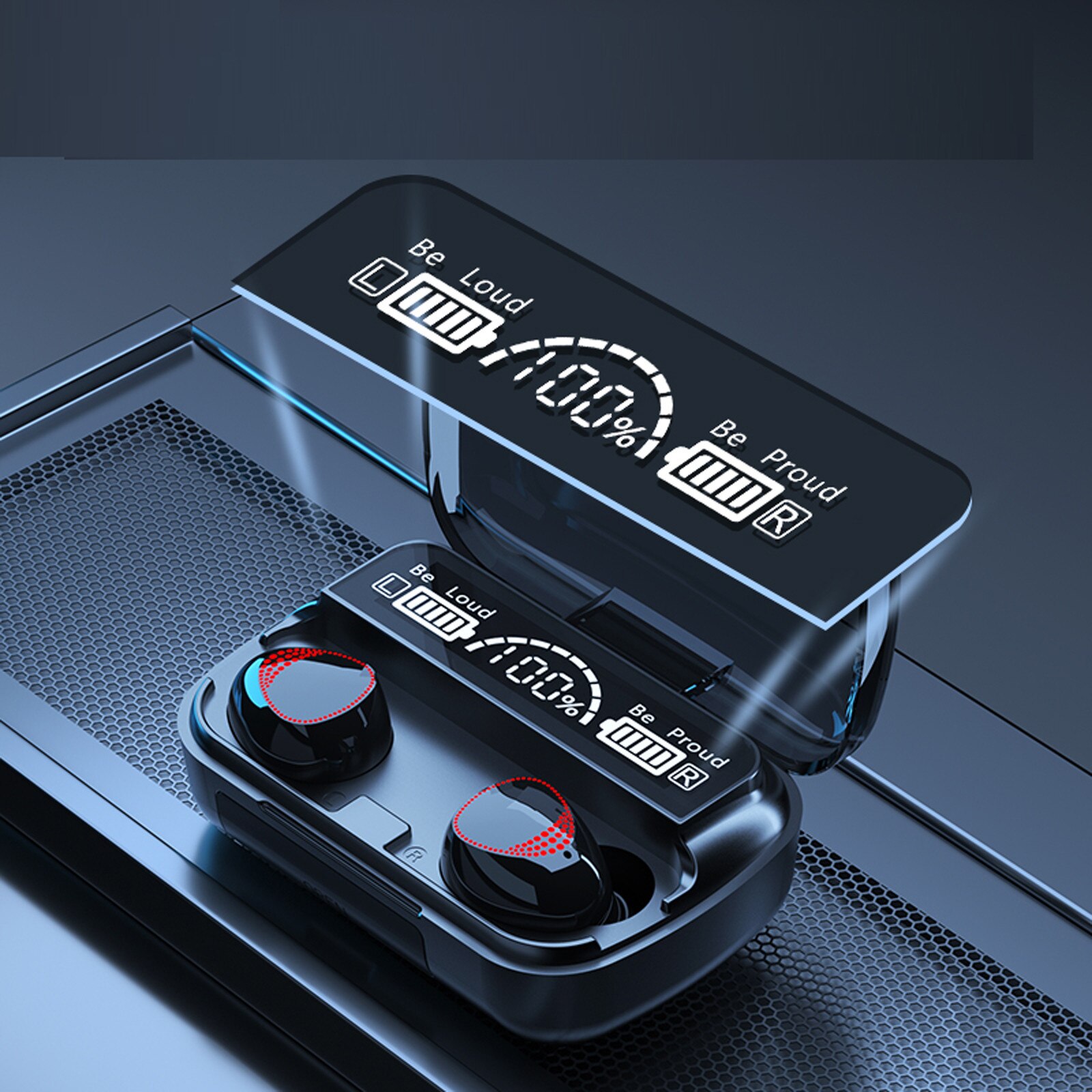 kabellos in-Ohr Sport Bluetooth 5,0 kabellos aufladen Kasten Stereo ohrstöpsel mikrofon ist geeignet für alle Bluetooth geräte