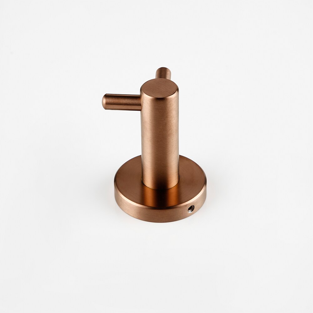 Bagnolux-bata de baño de latón dorado rosa, accesorios de pared, ganchos dobles