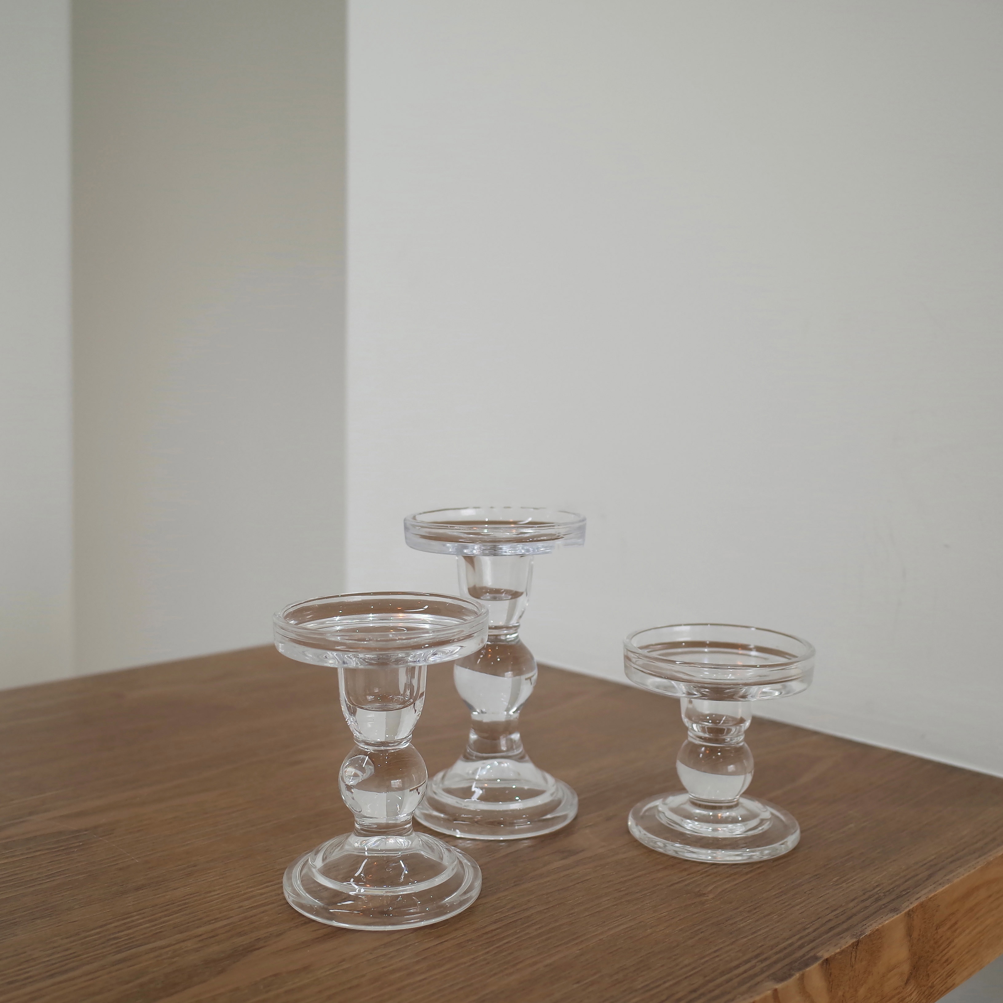 1pc 3.46 / 4.52 / 5.51 in telysholder i klart glass ideell for bryllup spa aromaterapi telys lysestaker