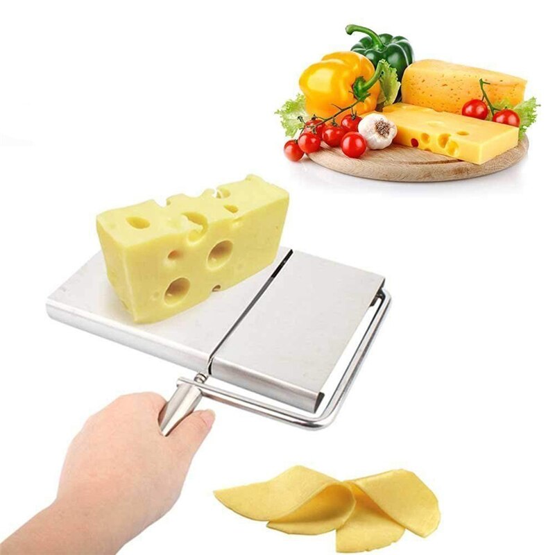 3 Pcs Rvs Draad Kaas Slicer Cutter Butter Snijden Serveren Board Voor Harde Kaas Worst Groente X2