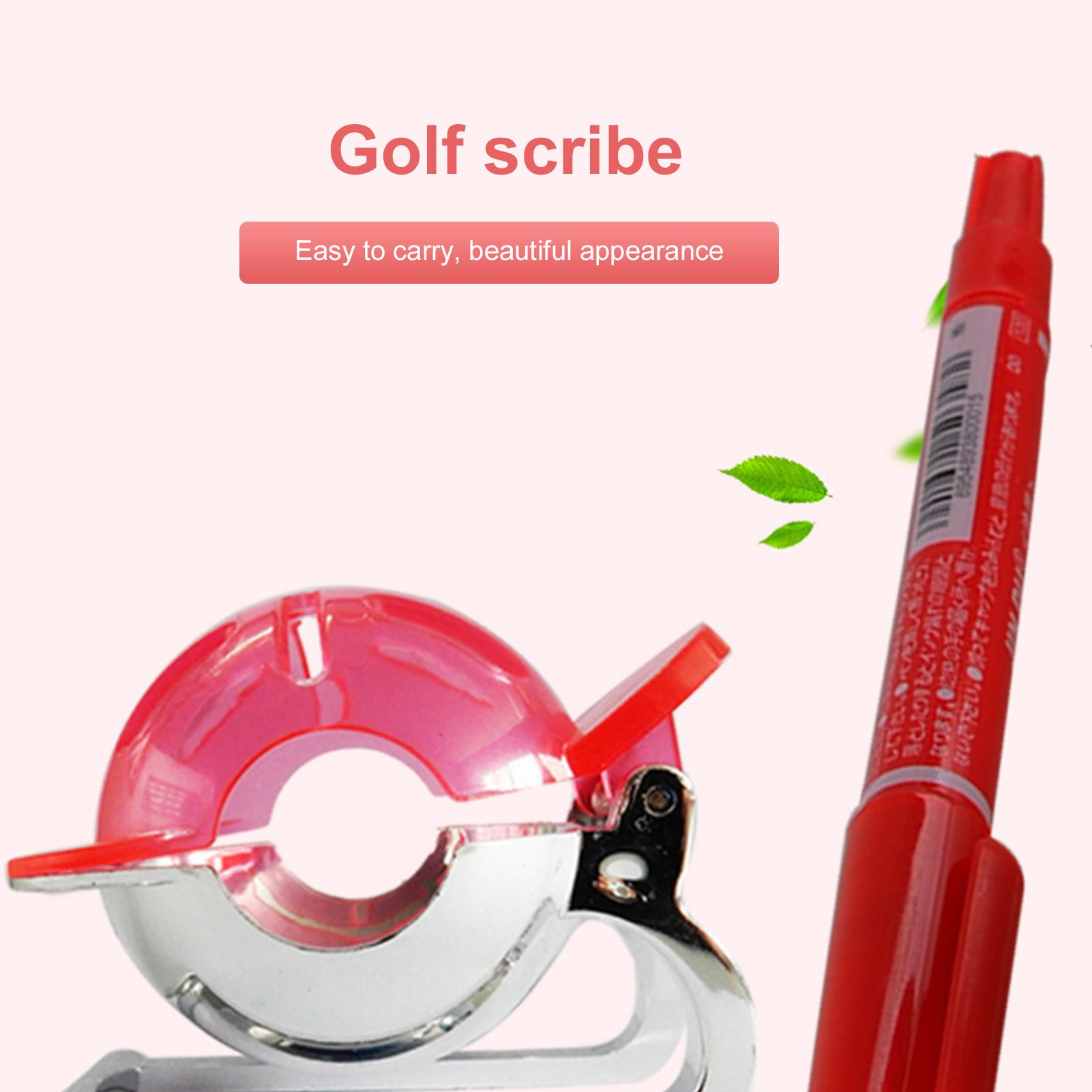 Golf markør scribe ball liner skuffemarkør positionering bold klip skabelon justering sætte tilbehør golf træning hjælp