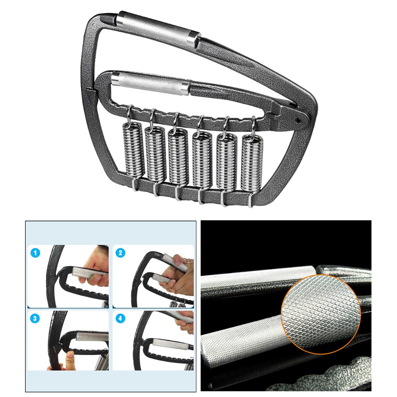 Hand Grip Adjustable Finger Exerciser Strength for Muscle Recovery Hand Gripper Trainer Hand Strengthener Gym