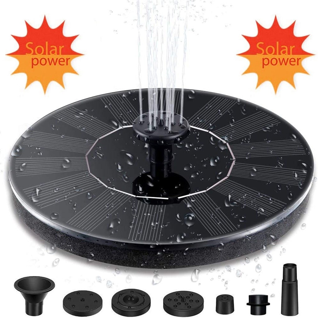 Solar Fontein Pomp Drijvende Zonne-energie Fontein Pomp Voor Vogelbad Thuis Tuin Achtertuin Vijver Zwembad Decor
