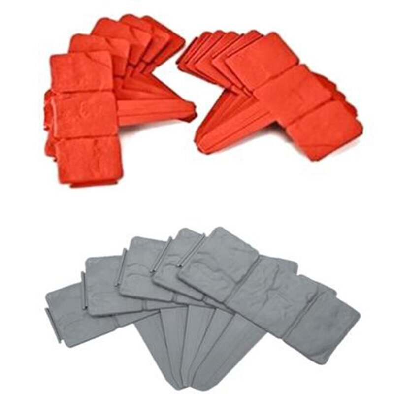 Garden Fence Stone Effect Lawn Edging Plant Bordering Cobblestone Garden Border Plastic Lawn Flower Bed Border 20 Pieces
