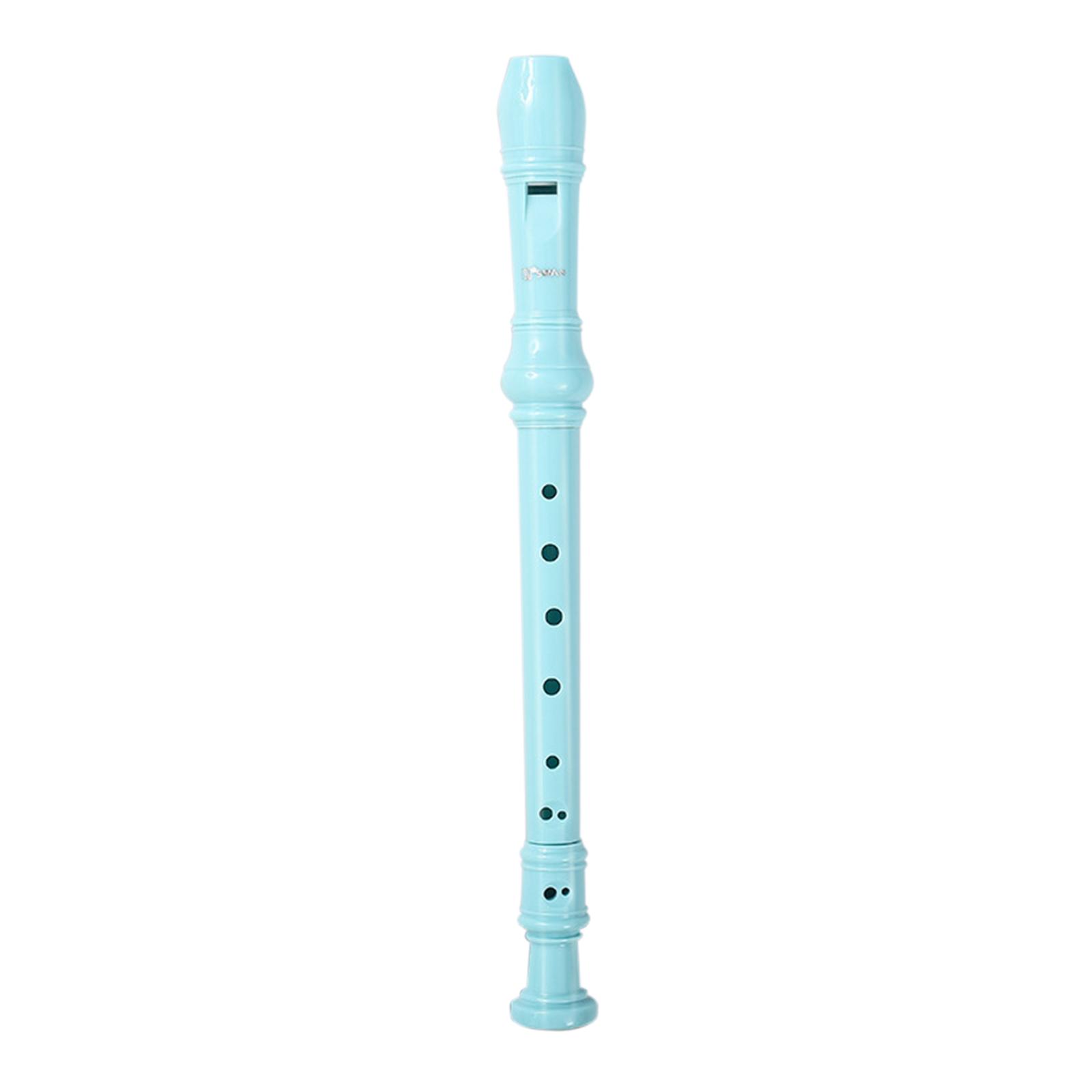 Deutsch Stil Sopran Recorder mit Reinigung Stange &Ampere; Beutel Musical Instrument für Jugendliche Profis Musik Liebhaber: Blau 8 Loch