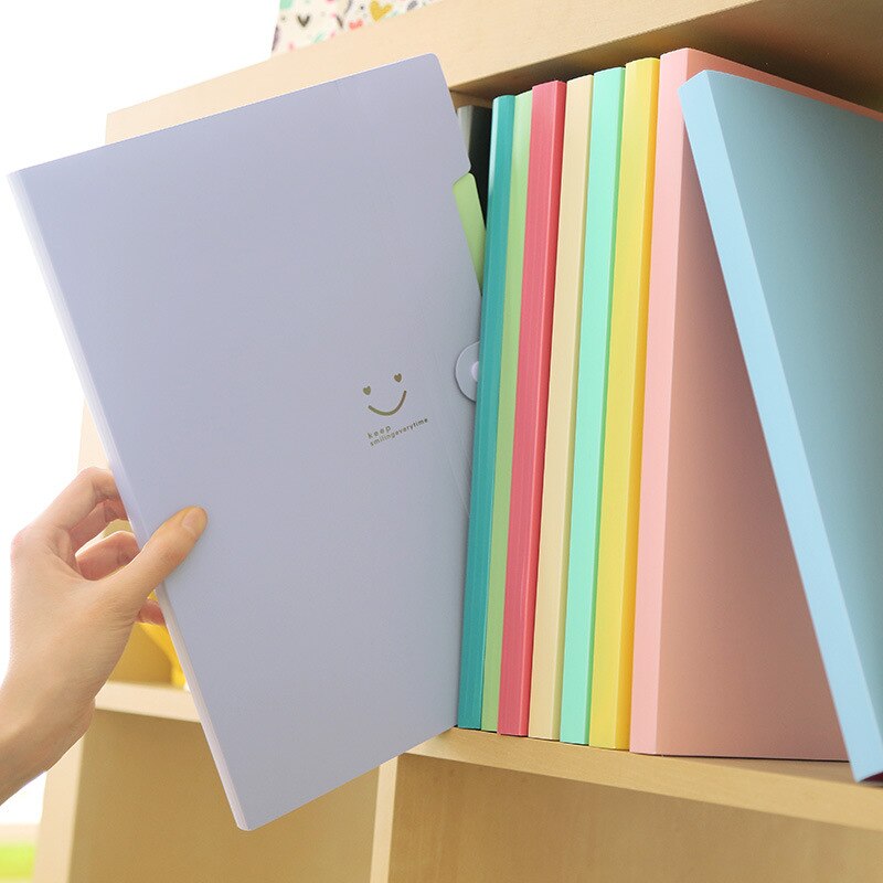 Stationery Student A4 File Folder 5-layer Data Test Paper Bag Multi-function Bill Bag Storage Folder Office Supply