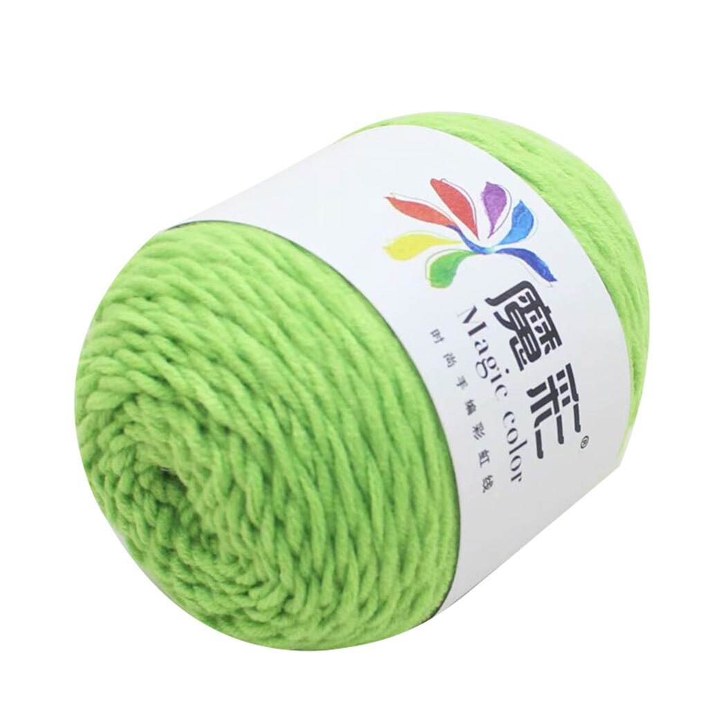 Fil 5 brins de coton arc-en-ciel Crochet bricolage pull écharpe ligne coton laine à la main mince tricot doux bébé fil fil #45