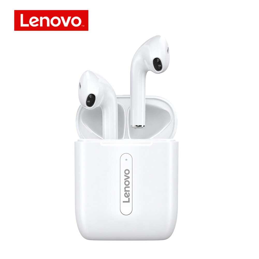 Lenovo-auriculares inalámbricos X9 con Bluetooth 5,0, cascos deportivos a prueba de sudor con Control de dos toques, HD, para Android e iOS: white
