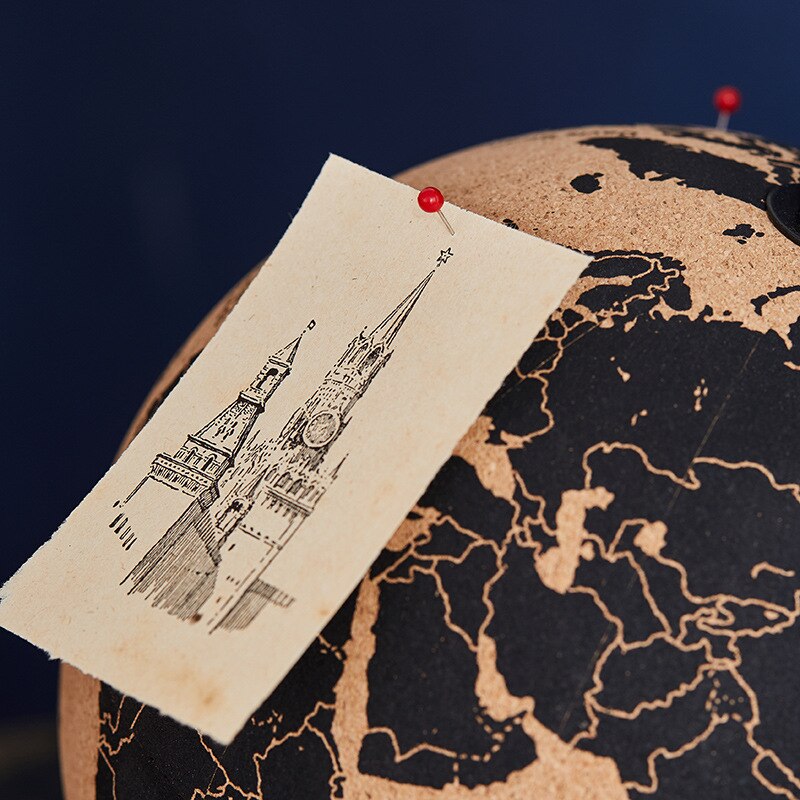 15/18/21/25Cm Engels Kurk Globe Geografie Onderwijs Levert Creatieve Meubels Eenvoudige Decoratie Fotografie Decoratie props