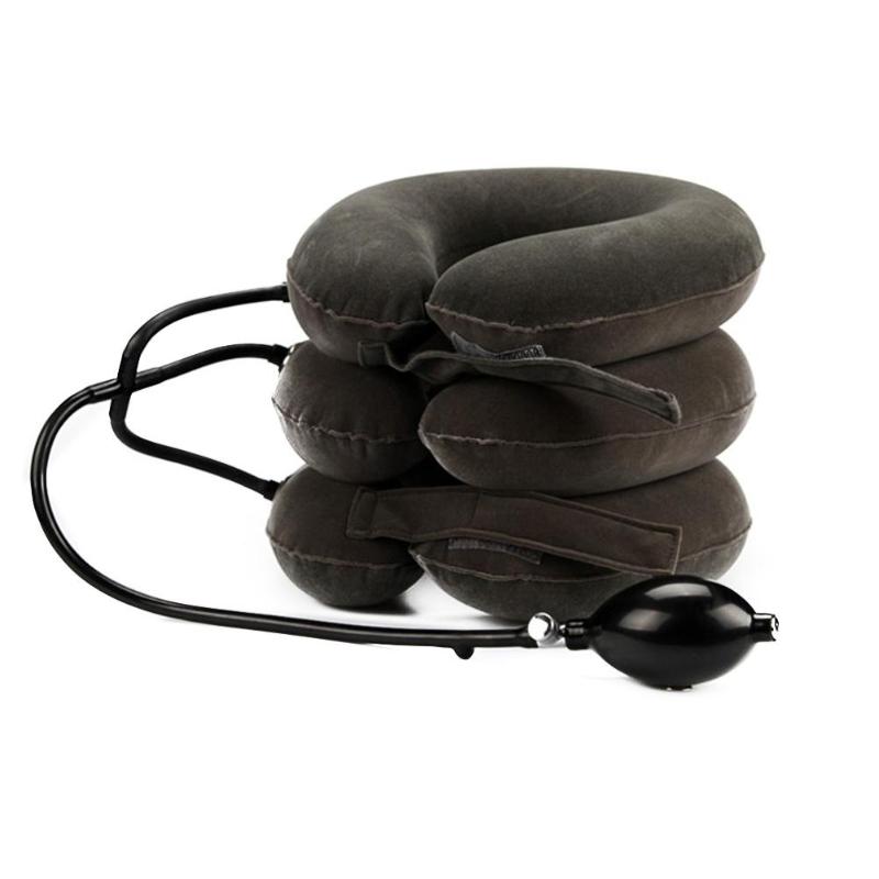 Oppustelig luft nakke massage enhed massage terapi værktøj til nakke hoved båre pude smerte frigivelse nakke holdning terapi værktøj