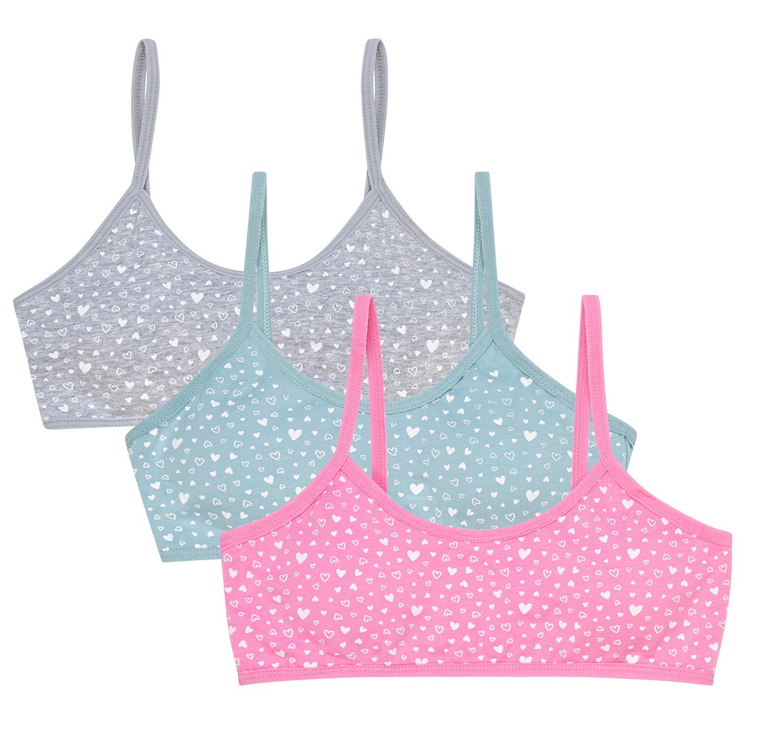 Channo Kind Beha Katoen Basic Top Zonder Hoops Terug Naar School Pack Van 3