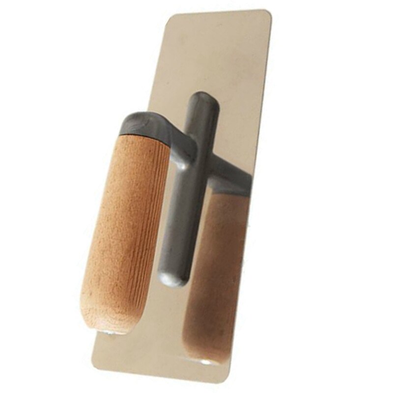 2PC Stainless Steel Mortar Board Home Craftsman Trowel Construction Bracket Plastering Batch Wall Shovel Putty Tool