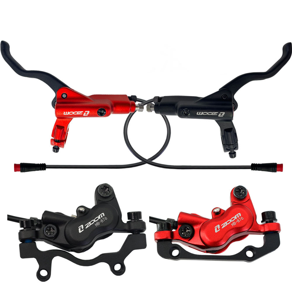 4-Pistons E-Bike Electric Scooter MTB MOTO Hydraulic oil Disc Brake 950mm 1300mm 2300mm Power off cut-off brake caliper