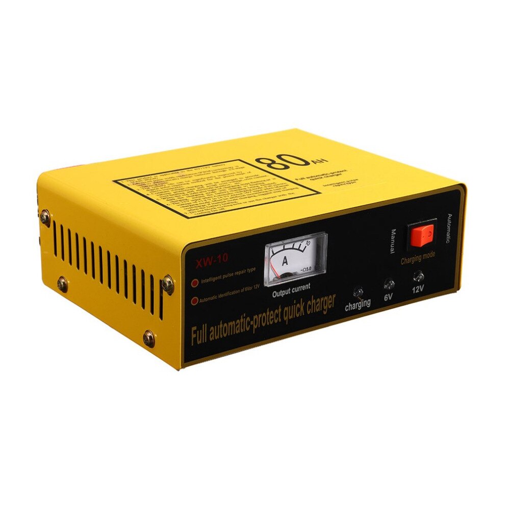 Cargador rápido de protección automática completo de 140W 6V/12V 80Ah cargador de batería de coche inteligente automático pulso negativo