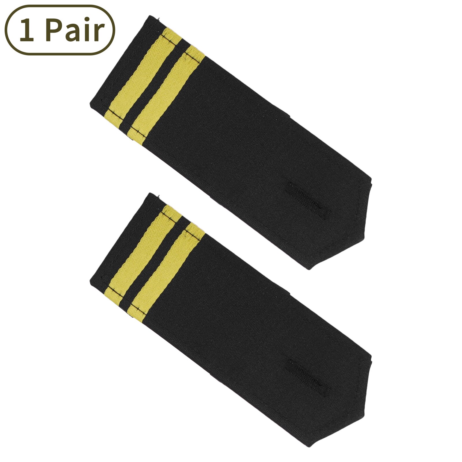 Pilot Badges Kleding Decor Epauletten Professionele Piloten Uniform Epauletten Bars Shirts Schouder Badges Kledingstuk Diy Accessoires: Two Bars