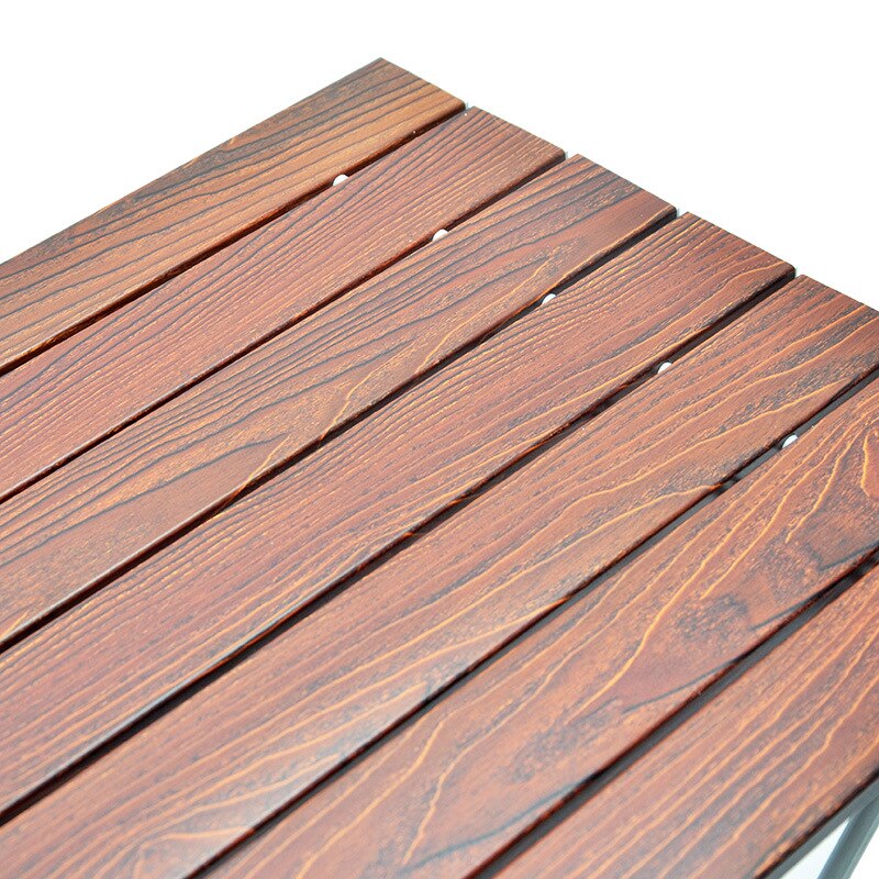 Taitettava kannettava puupainettu retkeilypöytä kevyt talli mesas plelegables matka vaellus grilli ulkoleiri piknikpöytä