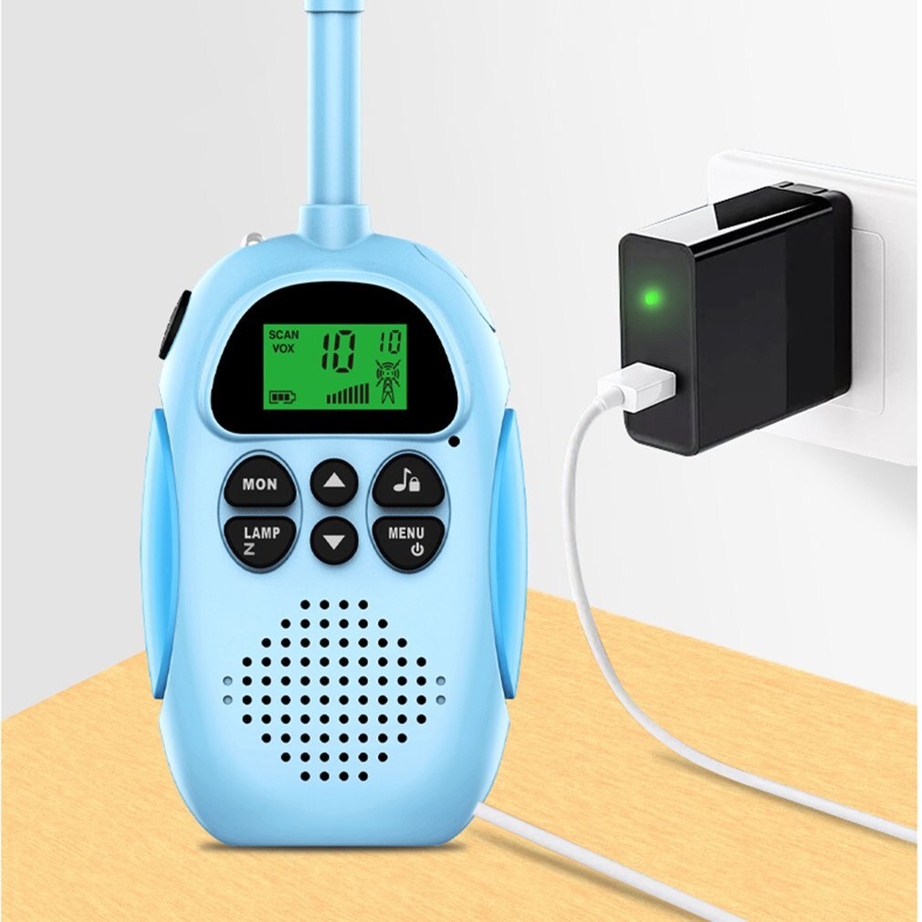 2pcs Outdoor Walkie Talkie Wireless For Children Strong Signal Flashlight Usb Rechargeable Walkie Talkie