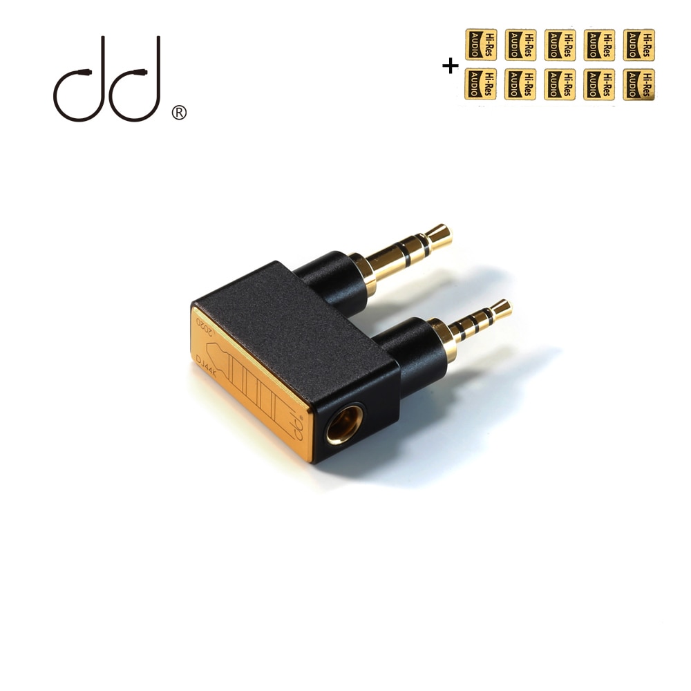 DD HiFi DJ44K adattatore da 4.4mm femmina a 2.5/3.5mm bilanciato a doppia spina per lettori musicali Astell &amp; handmade AK