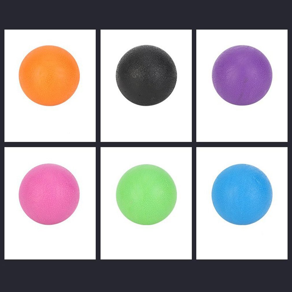 63mm Lacrosse Bal Fitness Massage Bal TPE Rubber Hockey Trigger Punt Ontspanning Zelf Massage Yoga Bal Training Fascia