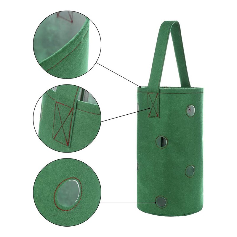 Potato Strawberry Planter Bags For Growing Potatoes Outdoor Vertical Garden Hanging Open Style Vegetable Planting Grow Bag