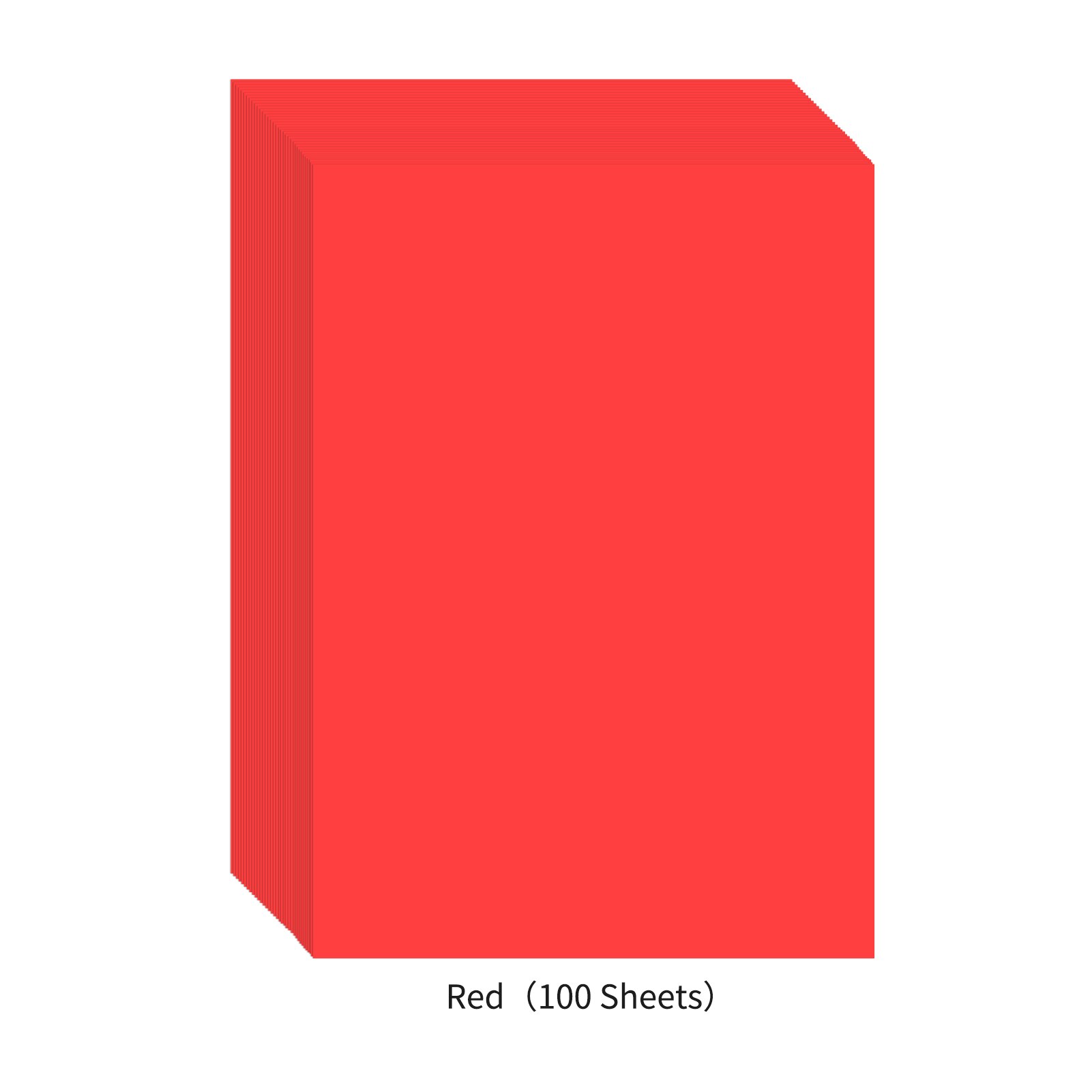 100 Sheets A4 Color Copy Paper 210x297mm/8.3x11.7in Printer Paper 70GSM for Copy Printing Writing Crafts & Art: Red