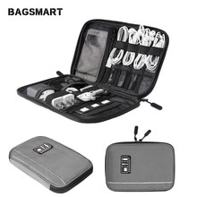 BAGSMART Elektronische Accessoires Organisatoren Voor Sd-kaart iPhone Dater Kabels Oortelefoon USB Digitale TravelCase Organiseren Handtas