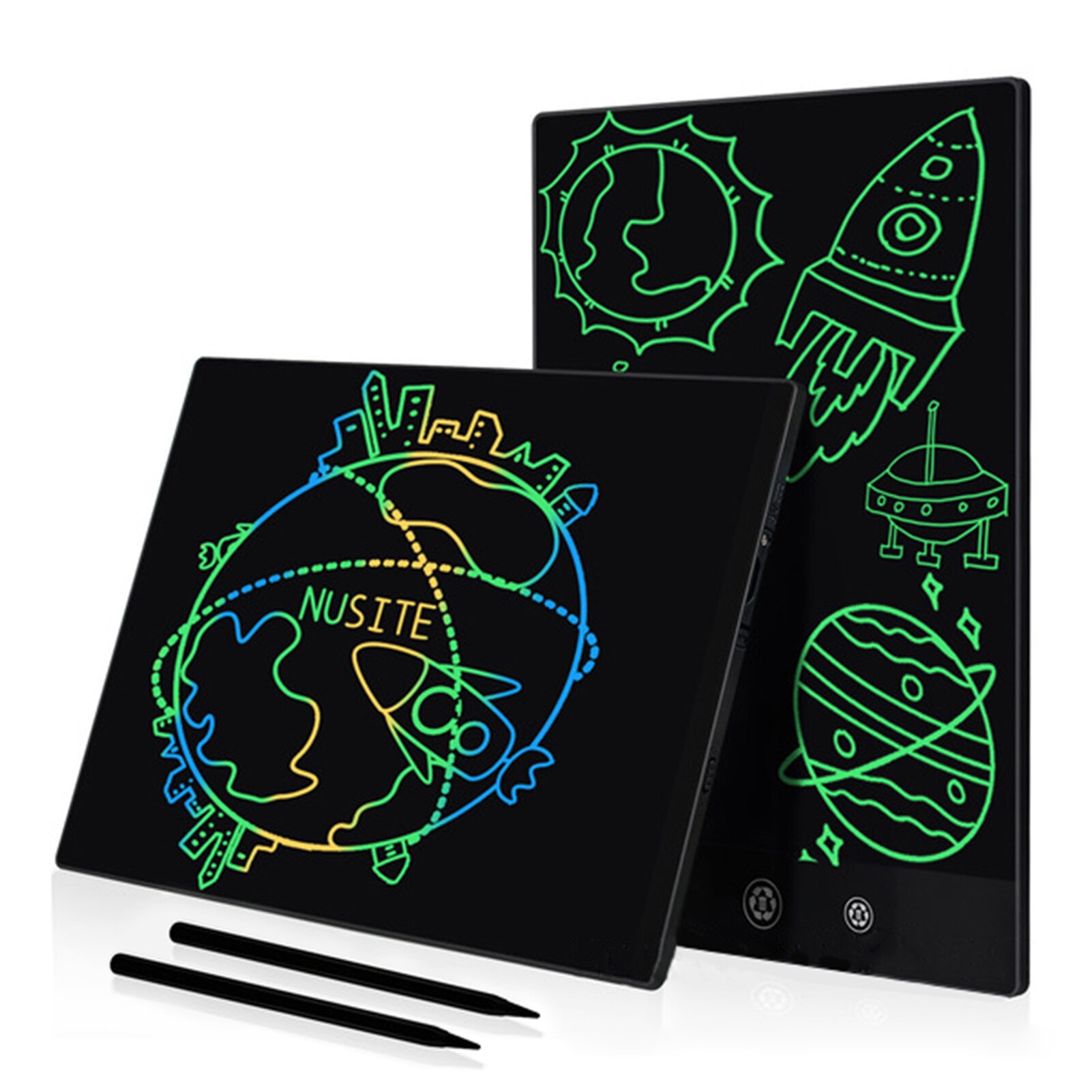 11.5/9.5/6.5 Inch Double-sided LCD Writing Tablet Full Screen with 2 Stylus Drawing Writing Taking Notes Leaving Messages