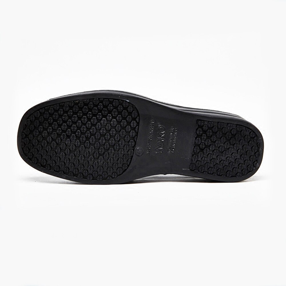 Zapatos De trabajo para hombre, calzado antideslizante, suave, impermeable, color negro, para Hotel, restaurante