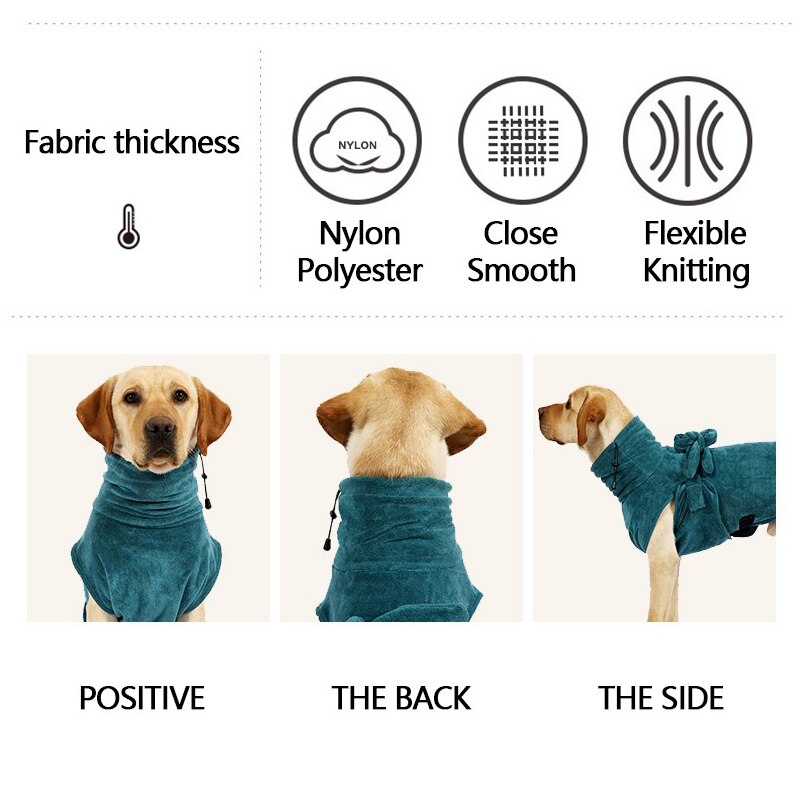 Invwo Hond Badjassen Handdoeken Sterk Absorberende Bad Sneldrogende Kleding Kleine En Medium Grote Honden Golden Retriever Huisdier Badjassen