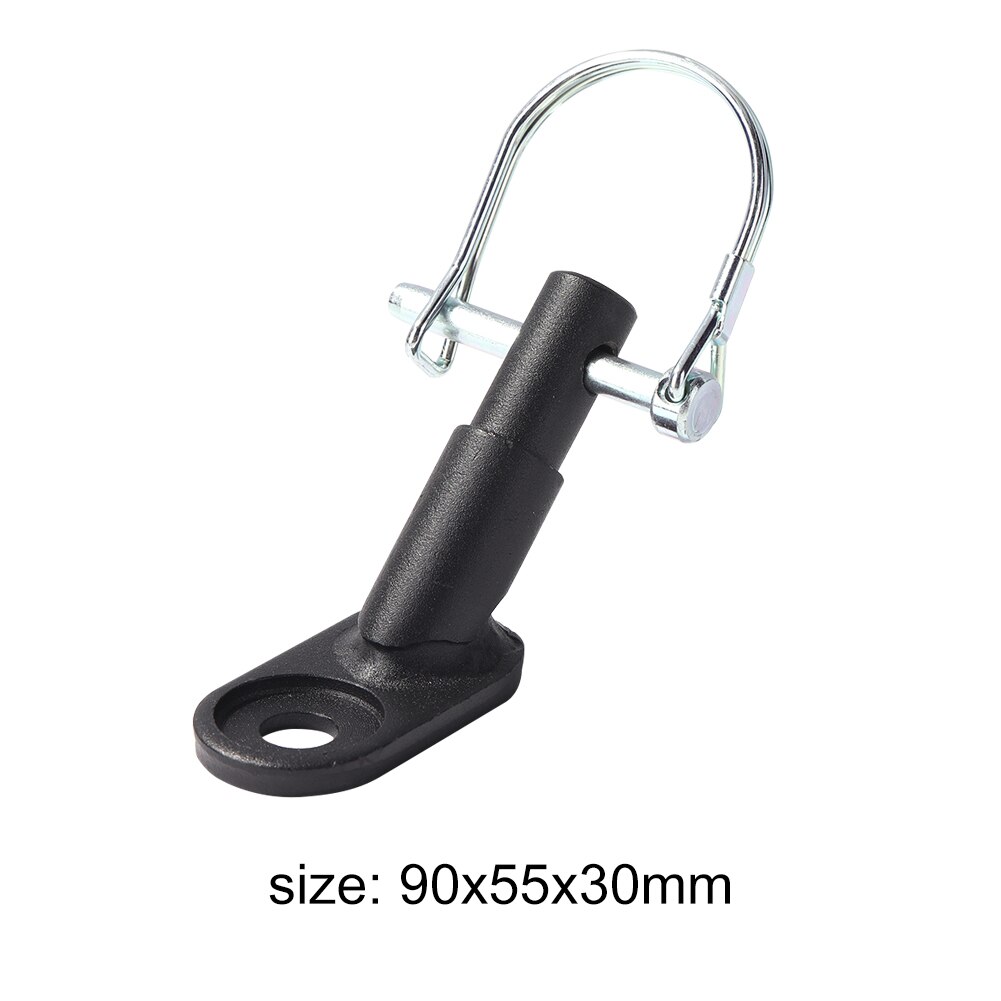 Bike Rear Rekken Staal Trekhaak Universele Baby/Huisdier Hitch Linker Connector Fiets Achter Rack Fietsen Adapter Fiets Accessoires: BlackA