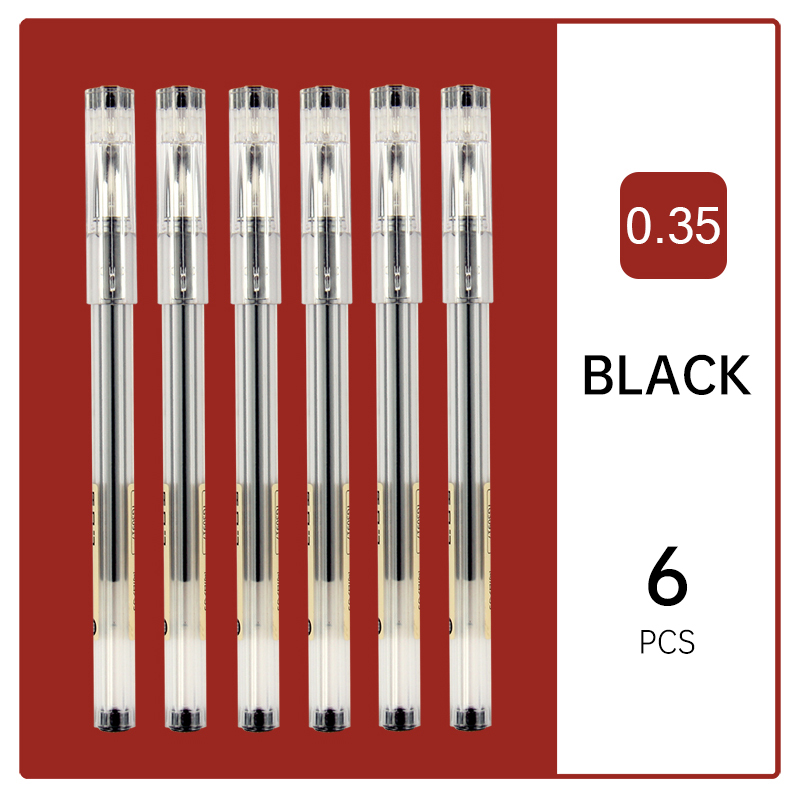 TG30917 Japan Simple Natural Style Pen 0.35mm Gel Pen Black Blue Red Ink School Office Student Exam Writing Stationery Supply: Red